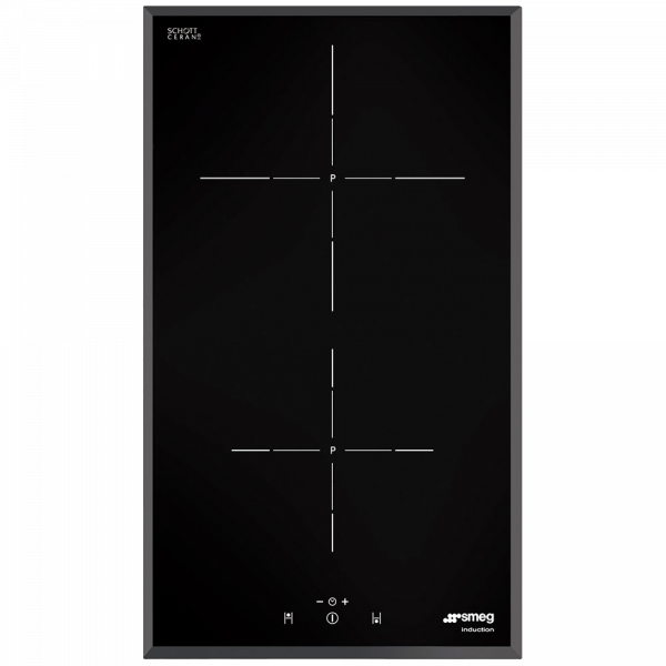 Индукционная варочная панель, 30 см, Чёрный Smeg SI5322B