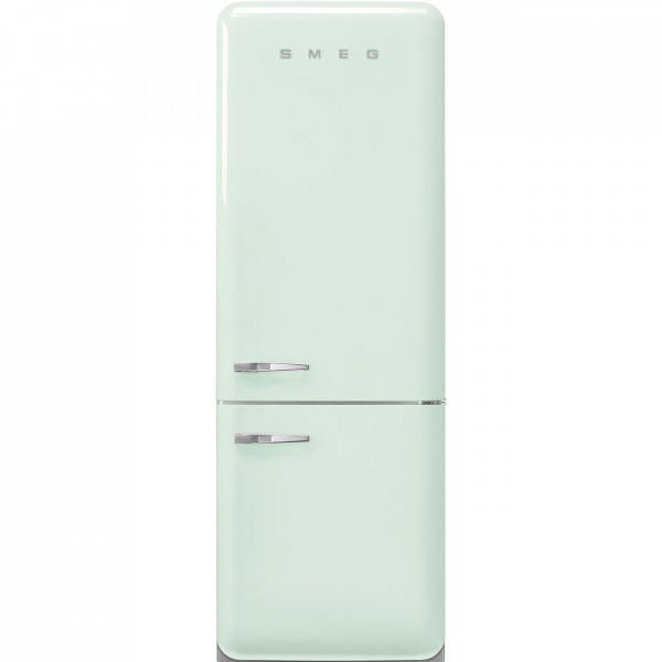 Отдельностоящий двухдверный холодильник, стиль 50-х годов, 70 см, Зеленый Smeg FAB38RPG5
