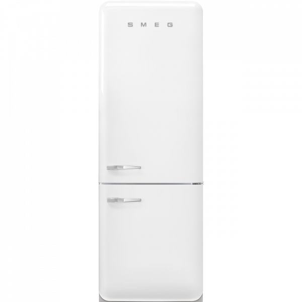 Отдельностоящий двухдверный холодильник, стиль 50-х годов, 70 см, Белый Smeg FAB38RWH5