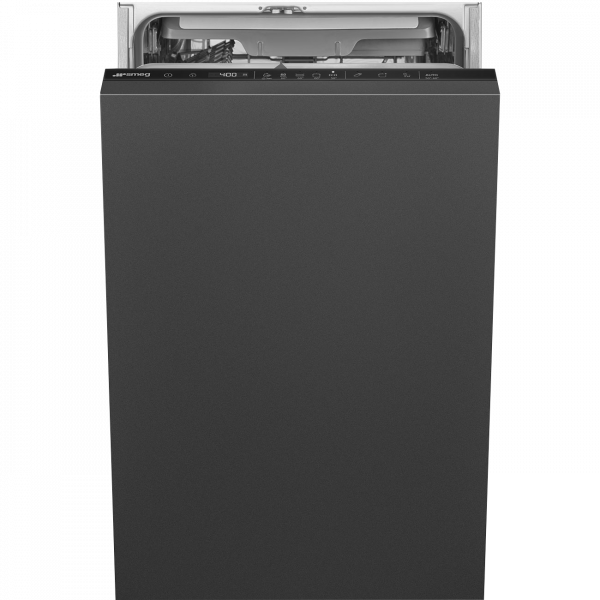 Полностью встраиваемая посудомоечная машина, 45 см, Чёрный Smeg ST4533IN