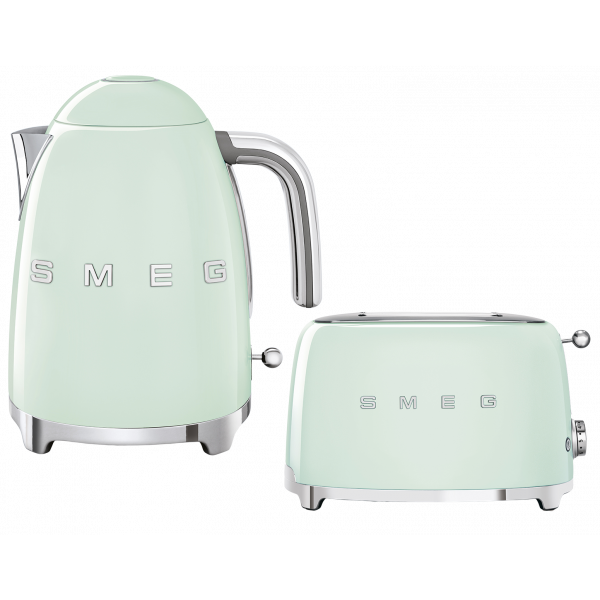 Набор Smeg чайник KLF03PGEU + тостер TSF01PGEU Зеленый