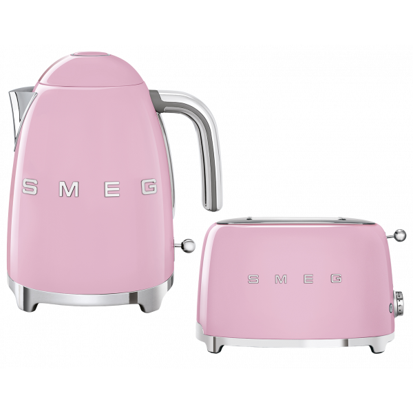 Набор Smeg чайник KLF03PKEU + тостер TSF01PKEU Розовый