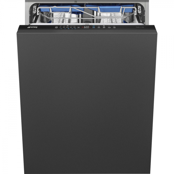Полностью встраиваемая посудомоечная машина, 60 см, Черный Smeg STL342CSL