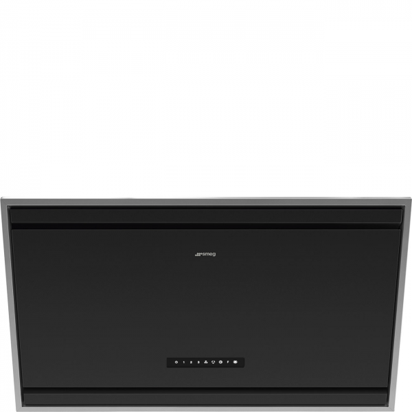 Вытяжка настенная, 90 см, Чёрный Smeg KV394MB