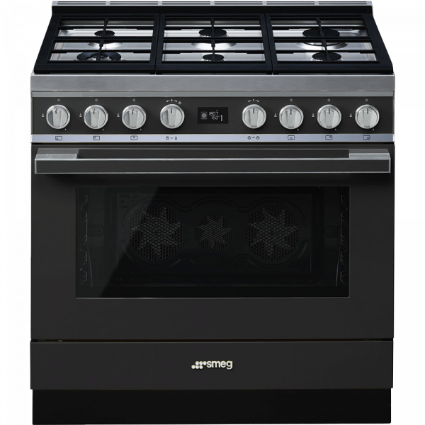 Отдельностоящий варочный центр, 90х60 см, Антрацит Smeg CPF9GPAN