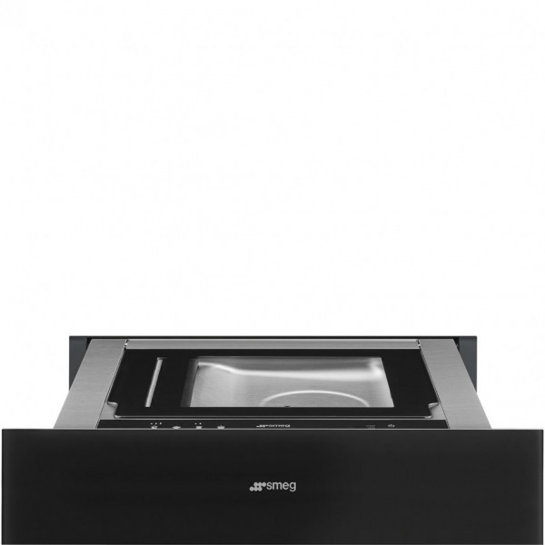 Вакууматор, 60 см, высота 13,5 см Smeg CPV115B3, чёрное стекло