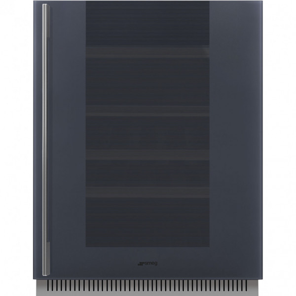 Холодильный шкаф для вина встраиваемый, 82 см Smeg CVI138RG, Neptune Grey