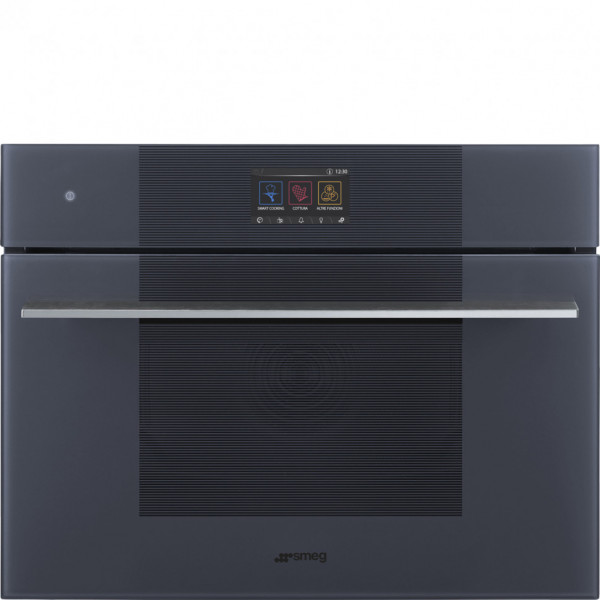 Многофункциональный духовой шкаф Smeg SO4104APG с технологией Multitech, 60 см, высота 45 см, 25 функций, стекло Neptune Grey