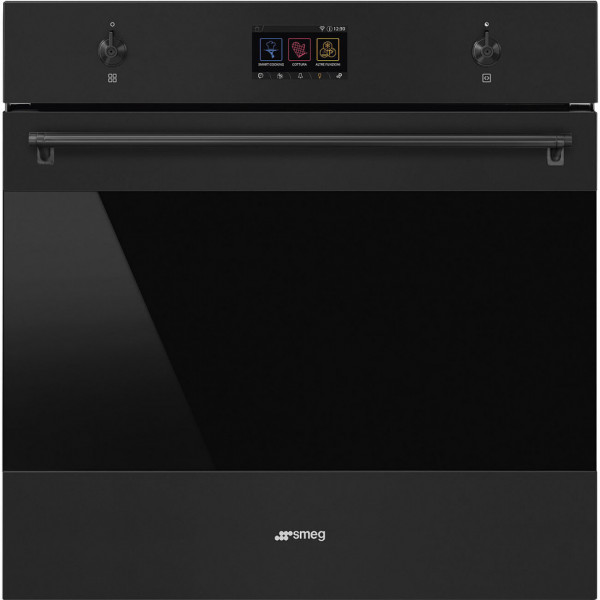 Многофункциональный духовой шкаф Smeg SO6303APN, 60 см, с технологией многорежимного приготовления (Multitech), цвет чёрный матовый