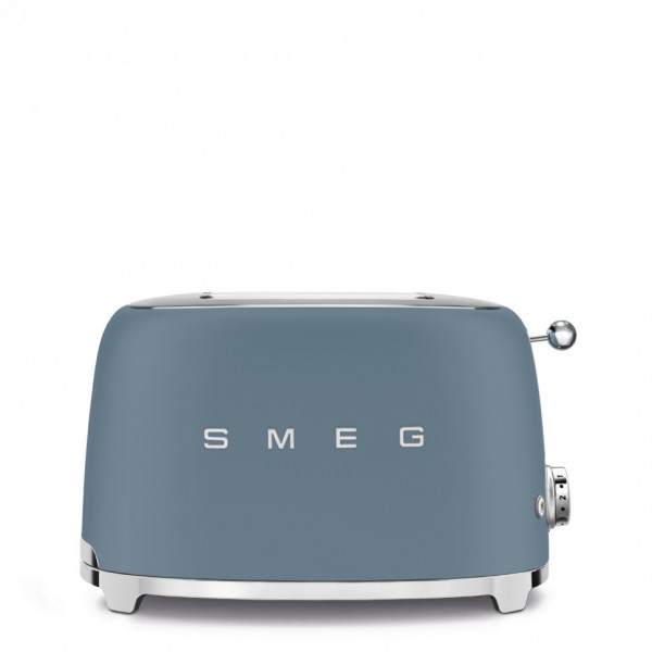 Тостер на 2 ломтика, Cиний шторм матовый Smeg TSF01SBMEU
