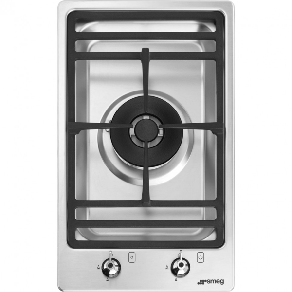 Газовая варочная панель, 31 cм, Нержавеющая сталь Smeg PGF31G2