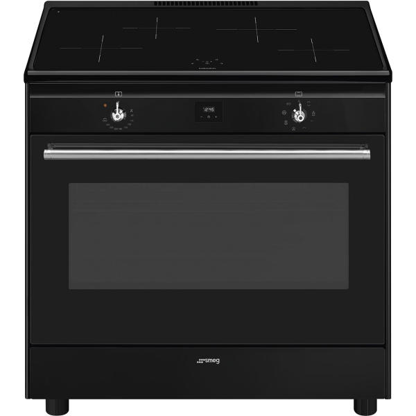 Отдельностоящий варочный центр, 90х60 см Smeg CX91IMBL, Чёрный