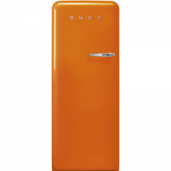 Отдельностоящий однодверный холодильник, стиль 50-х годов, 60 см, Оранжевый Smeg FAB28LOR5