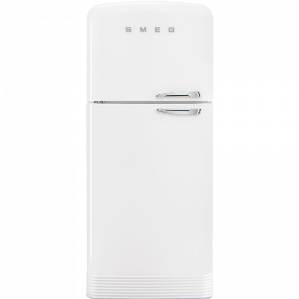 Отдельностоящий двухдверный холодильник, стиль 50-х годов, 80 см, Белый Smeg FAB50LWH
