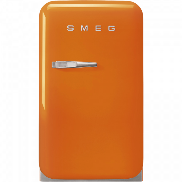 Отдельностоящий минибар, Оранжевый Smeg FAB5ROR5, стиль 50-х гг.