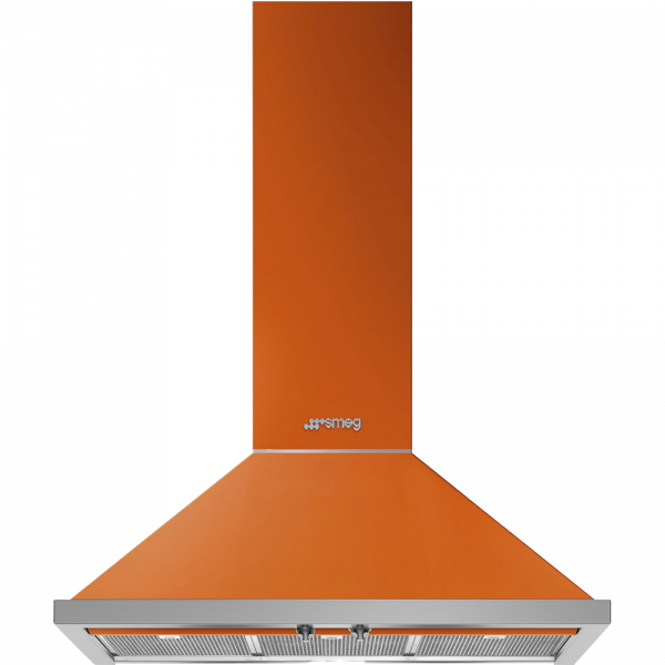 Вытяжка настенная, 90 см, Оранжевый Smeg KPF9OR
