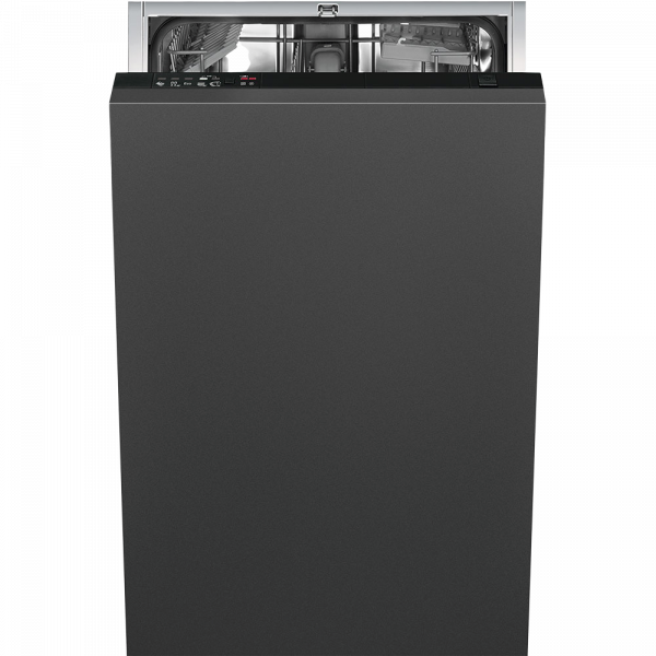 Полностью встраиваемая посудомоечная машина, 45 см, Чёрный Smeg STA4505IN