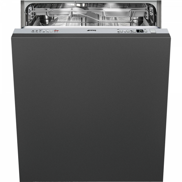Полностью встраиваемая посудомоечная машина, 60 см, Чёрный Smeg STE8239L