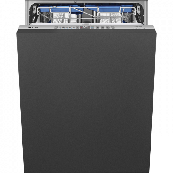 Полностью встраиваемая посудомоечная машина, 60 см, Серебристый Smeg STL323BQLH