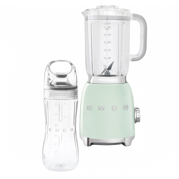 Стационарный блендер, объем кувшина 1,5л, Зеленый Smeg BLF01PGEU + переносной контейнер из TritanTM BGF01 в подарок!