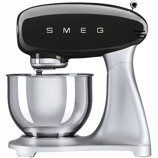 Планетарный миксер, мощность 0,8 кВт, объем чаши 4,8 л, Чёрный Smeg SMF01BLEU