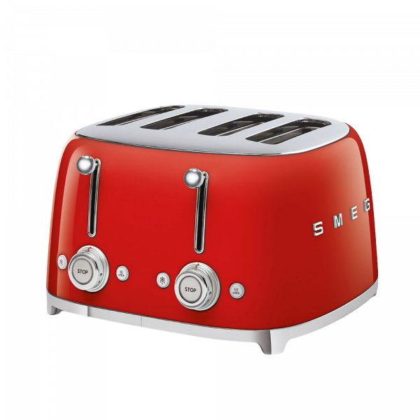 Тостер на 4 ломтика, Красный Smeg TSF03RDEU