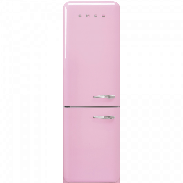 Отдельностоящий двухдверный холодильник, стиль 50-х годов, 60 см, Розовый Smeg FAB32LPK5