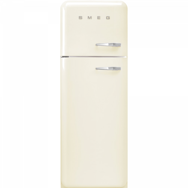 Отдельностоящий двухдверный холодильник, стиль 50-х годов, 60 см, Кремовый Smeg FAB30LCR5